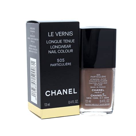 chanel le vernis longwear nail colour 505 particuliere|Chanel 505 nail polish.